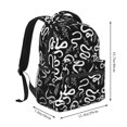 thumbnail image 2 of Balery Hand Drawn Snake Mochila Escolar Impresa, Mochila Ligera para Viajes Casual, Mochila Duradera y Cómoda Multifuncional, Mochila para Laptop-One Size, 2 of 5