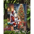 thumbnail image 3 of Cavalier Spaniel and Santa Claus Garden Flag 11.25 in x 15.5 in, 3 of 5