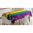 thumbnail image 1 of Ambesonne Pride Tablecloth Rectangular Table Cover, People Celebrating Event, 60"x84", Multicolor, 1 of 3