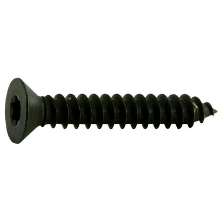 

#8 x 1 Black Steel Star Drive Flat Head Sheet Metal Screws (25 pcs.)