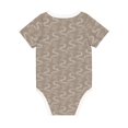 thumbnail image 2 of Daiia Hand Drawn Snake Printed Unisex-Baby Short Sleeve Onesies Bodysuits Baby Climbing Clothes Soft and Comfortable Romper with Expandable Shoulder Design-12 Months, 2 of 8