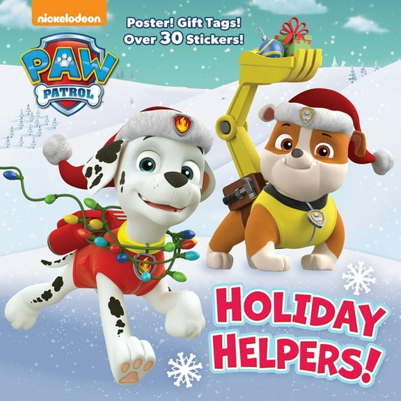 Pictureback Holiday Helpers! (Paw Patrol): A Holiday Book for Kids and Toddlers with Over 30 Stickers, (Paperback)