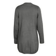 thumbnail image 6 of XFLWAM Women's Open Front Cardigan Sweater with Pockets Long Sleeve Cable Knit Button Down Loose Cardigan Sweater Outwear Dark Gray M, 6 of 7