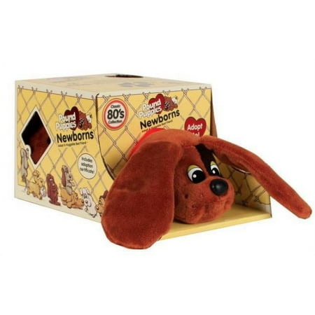 Pound Puppies Newborns Stuffed Animal Brown With Black Spots