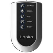 Lasko T42951 Ventilateur de tour électrique oscillant portatif à courbe de vent avec télécommande pour chambre intérieure et bureau à domicile 13x13x42,5 argent