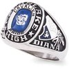 Personalized Women's USA Class Ring available in Valadium, Silver Plus and Yellow and White Gold