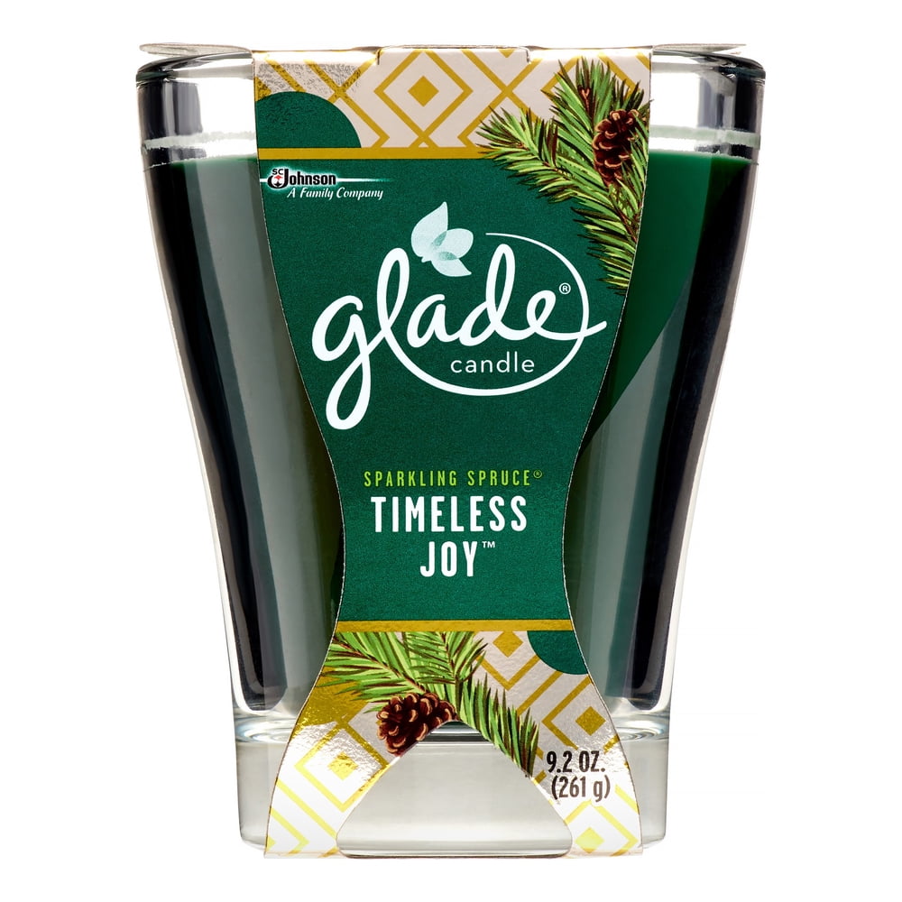 Glade Candle, Sparkling Spruce, 9.2 oz.