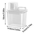 thumbnail image 2 of Clear Airtight Food Storage Containers Airtight Large Dry Food Storage Containers With Pouring Spout For Flour And Cereal Food Storage, 2 of 6