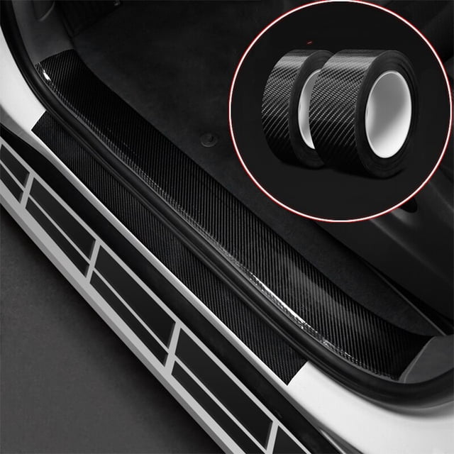 Nano Carbon Fiber Car Sticker DIY Car Door Sill Protector Bumper Protector Carbon Fiber Car Wrap Film 5D Gloss Automotive Wrap30MM X 10M He Qiyong unisex