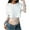 White #43, variant on Women's Floral Lace Bodysuits Crew Neck Cropped T Shirt Sexy Patchwork Tops Long Sleeve Night Out Body Suit 2026 Black M