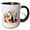 Black/White, variant on 3drose, Artsy Still Life of Pottery, Dishes, Autumn Leaves, Plants. Gift, 11oz Magic Transforming Mug