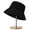 Black, variant on Women Fall Winter Fisherman Hat Flat Top Wide Brim Thick Soft Plush Solid Color Sunshade Windproof Warm Decorative Lady Deep Bucket Cap Winter Headwear