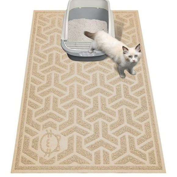 Cat Litter Mat, Litter Trapping Mat Soft on Kitty Paws, A