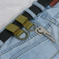 thumbnail image 5 of Uxcell Belt Keeper Key Chain, 2 pack D Type Nylon Webbing Strap Key Chain Hook, Black, 5 of 6