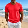 thumbnail image 3 of Agkizg Men Crew Neck Quickly Dry Shirts, Short Sleeve Summer Lightweight Breathable Loose Fitting Athletic Tops Outdoor Hiking Running Camping Basic Pullover Tees for Daily Summer Wear, 3 of 6