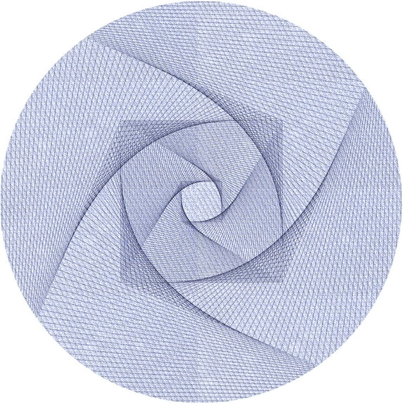 Ahgly Company Machine Washable Indoor Round Transitional Lavender Blue Area Rugs, 5' Round