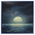 thumbnail image 1 of Designart Super Moon Over The Sea II FLOAT FRAME WALL ART, 1 of 3
