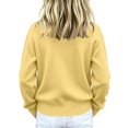 thumbnail image 4 of Mooqilaa Girls Cardigan Sweater, Long Sleeve Ribbed Knit Casual Button Front Fall Winter Cardigans Size 14-15 Years Yellow, 4 of 5