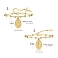 thumbnail image 3 of FENOHREFE Vintage Minimalist Women Bracelet with Snake Chain and Rosary Beads Alloy Jewelry Chain Bracelet for Any Occasion, 3 of 7