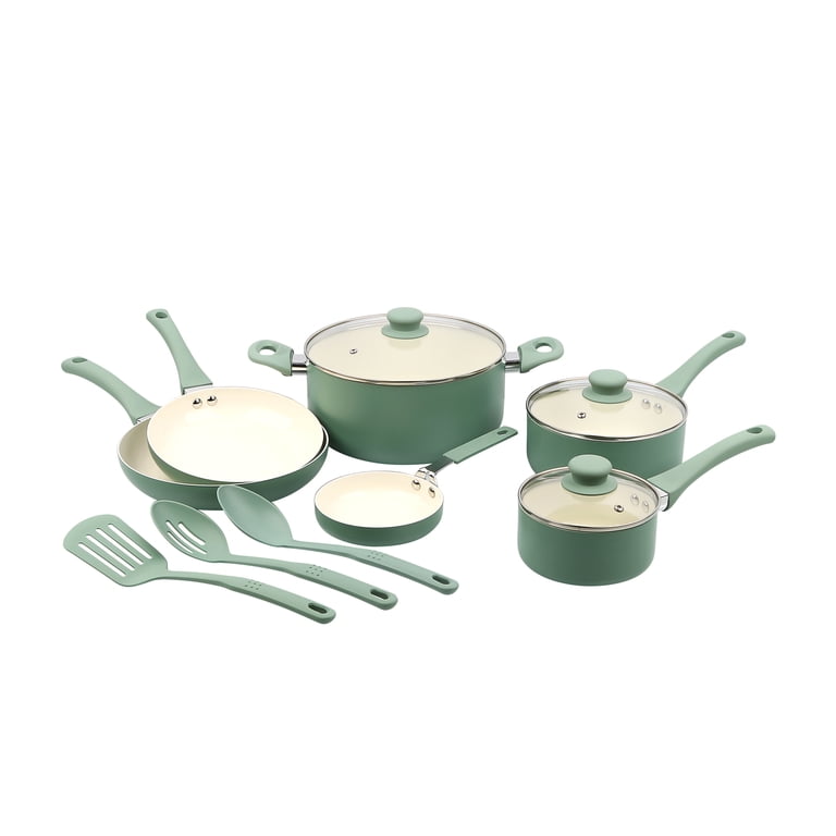 Mainstays 12-Piece Ceramic Aluminum Cookware Set photo 1