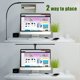 thumbnail image 3 of Lámpara LED de escritorio de doble cabeza, lámparas de escritorio de arquitecto para oficina en casa, iluminación LED de 24 W más brillante, 5 modos de color y 5 atenuables con protección, 3 of 8