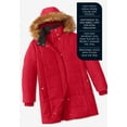 thumbnail image 5 of Roaman's Women's Plus Size Knee Length Puffer Coat, 5 of 6