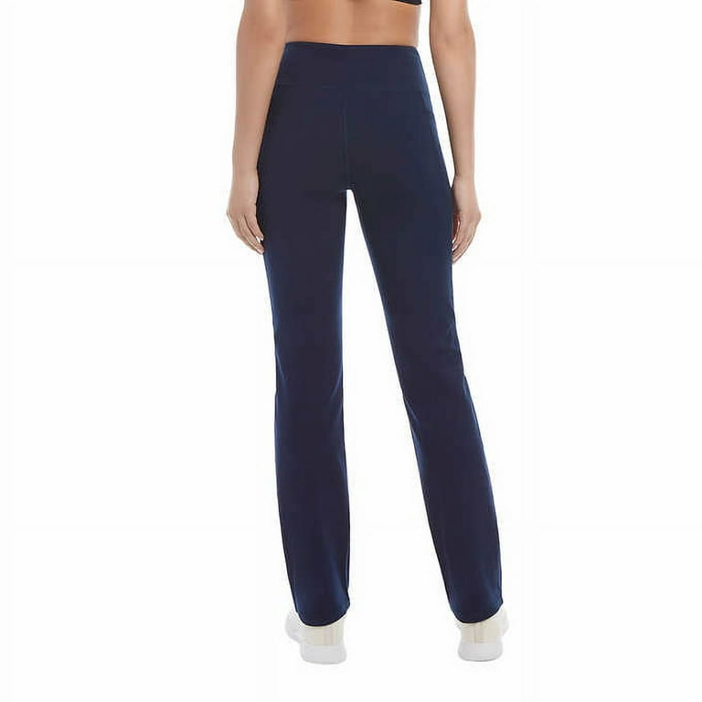 Jockey Ladies' Size Medium, High-Rise Yoga Pant, True Navy Blue 