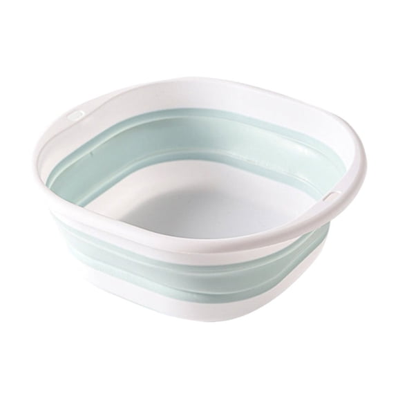 MMJ Foot Bath Bucket Foldable Silicone Massage Portable Collapsible Basin for Home Travel 10.24x6.69x3.54in