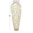 thumbnail image 3 of DecMode 33" Coral Cutout Gold Aluminum Metal Vase, 3 of 8