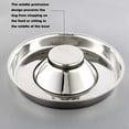 thumbnail image 3 of Easy to Clean Puppy Bowl, Non-Tip Base Stainless Steel Feeder With Anti-Oxidation Surface, Extra Large Diameter For Multi-Pet Feeding, Slow Feeder Adaptation For Growing Pets, 3 of 8