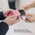 thumbnail image 1 of 50 Pcs Cartes de Visite en Alliage d'Aluminium Gravées Couleur Vierge Accessoires de Visite, 1 of 8