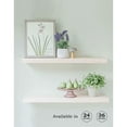 thumbnail image 2 of Willow & Grace Wooden Floating Shelves, White Wash, 36 Inch, (Set of 2), 2 of 9