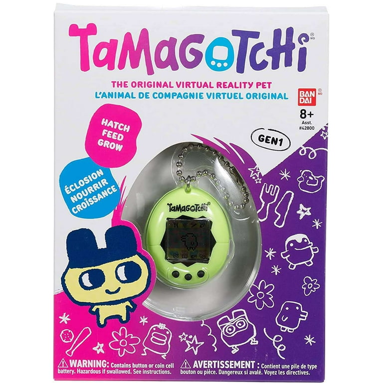 Tamagotchi Gen 1 Neon Green Virtual Pet Toy (Updated Logo Tamagotchi Gen 1 Neon Green Virtual Pet Toy (Updated Logo