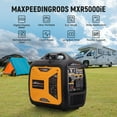 thumbnail image 4 of MaXpeedingrods 5000 Watt Inverter Generator, Gas Powered, Electric and Remote Start, EPA Compliant for Outdoor Camping, Travel and Family Power Failure, 4 of 10