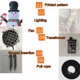 thumbnail image 4 of Teissuly Christmas Large Inflatable Snowman with Scarf Christmas Outdoor Decoration 63 Inch Tall with LED Rotating Color Lamp Yard Decor Teissuly WER202311016816, 4 of 9