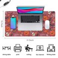 thumbnail image 5 of Long Mouse Pads for Desk,Happy Halloween Pattern Desk Mats on Top Of Desks, Desk Mouse Pad Extra Large with 3mm Non-Slip Base and Stitched Edge for Gaming,Office,Work,Home 31.5x15.7in, 5 of 5