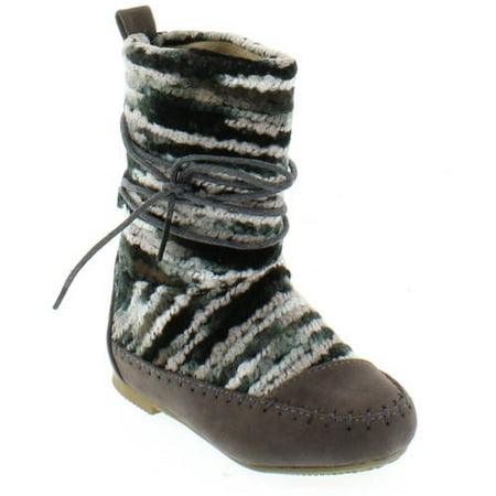 Shoes of Soul Kids Wool and Faux Suede Boots