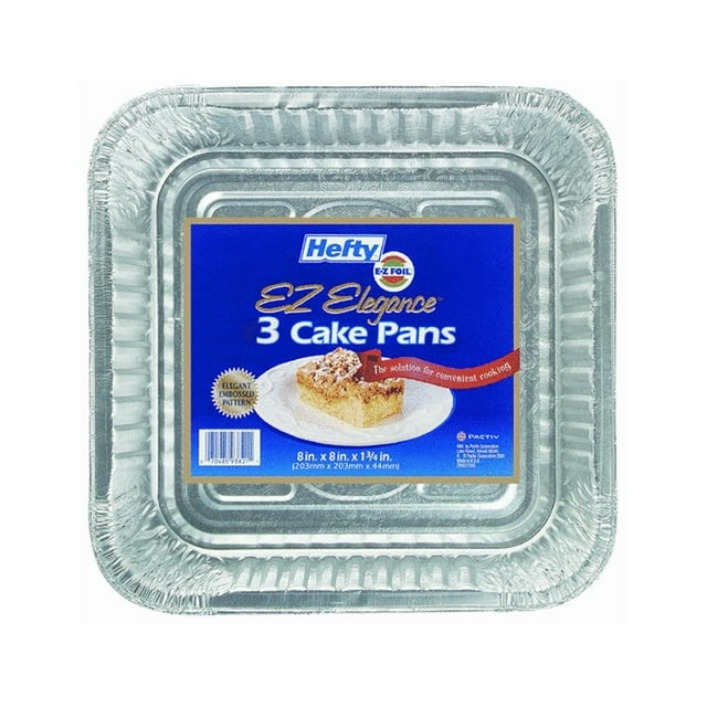 Molde cuadrado para tartas Ez Foil 93821, paquete de 36 unidades