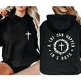 thumbnail image 2 of Unisex Christian Hoodie, “A Lot Can Happen in 3 Days” Bible Verse Graphic Pullover, Jesus Easter Faith Hooded Sweatshirt for Men and Women, Sizes S–5XL, 2 of 7