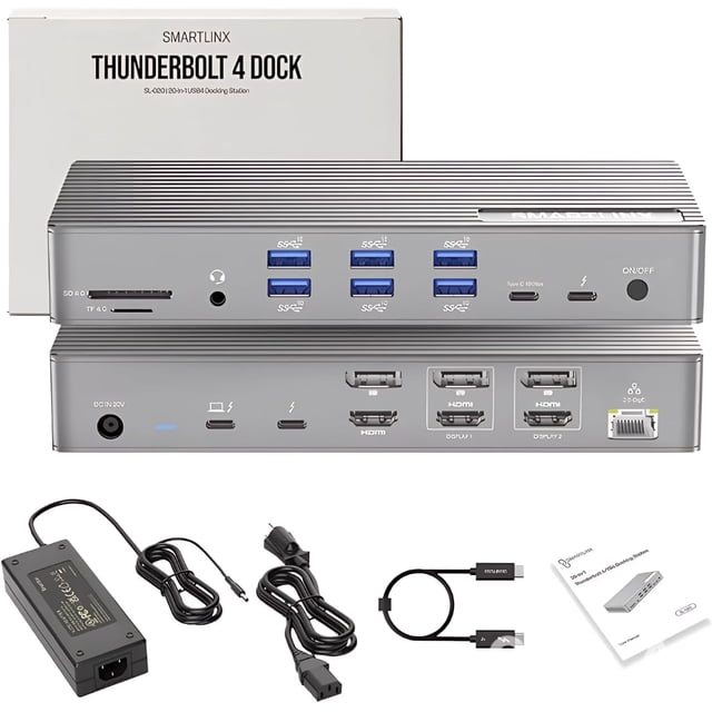 Dock Thunderbolt 4 Smartlinx 21 en 1 USB-C 150W 8K/4K