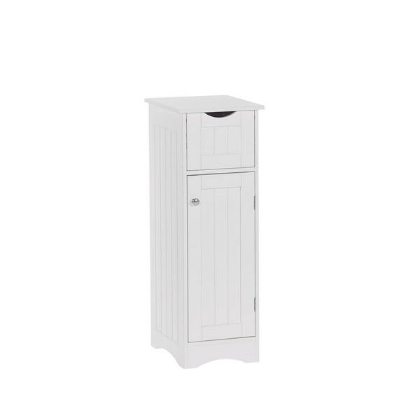 Armoire mince avec tiroir Ashland - Blanc