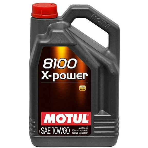 Motul 8100 X-Power 10W60 100% Synthetic Engine Oil 5 Liter (106144)