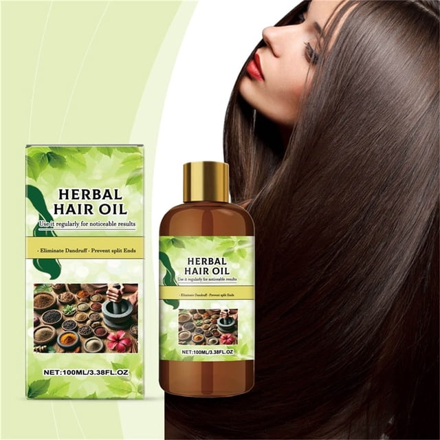 Aceite Natural para el Crecimiento del Cabello 100ml - Tratamiento Reparador Capilar a Base de Hierbas con Aceites Esenciales para la Prevención de la Caída del Cabello - Suero Nutritivo Profundo