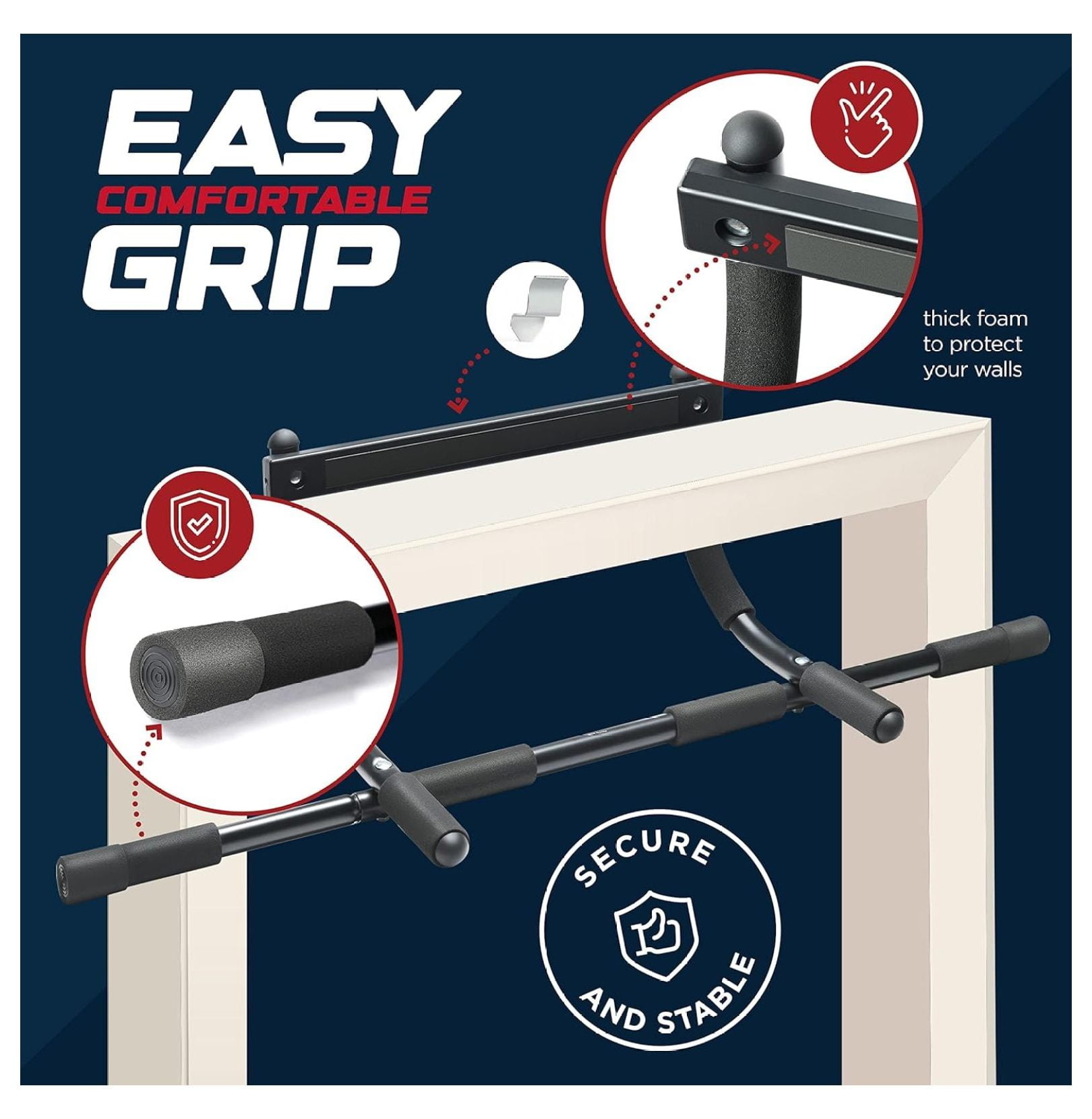 Pull up bar Doorway Heavy Duty Chin up bar Trainer for Home Gym Doorway Pull up bar or dip bar