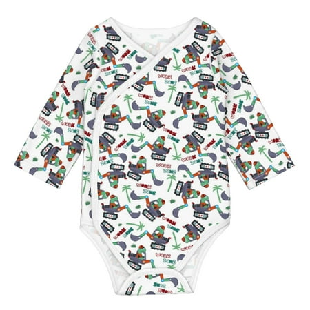

Matuu Dinosaur on Excavator2 for Baby Long-Sleeve Bodysuit Soft Cotton Comfortable and Breathable Perfect for Newborns and Infants