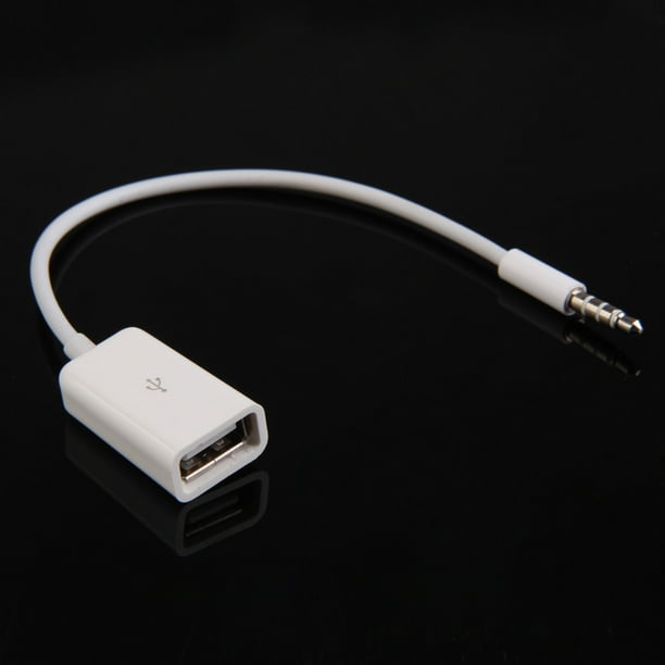 Cable Audio Auxiliar para Coche A USB 3 5 MM Con Conexión Disco U Cable Audio para Reproductor CD