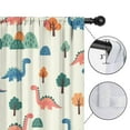 thumbnail image 4 of Blackout Kids Curtains,Beige Dinosaurs Landscapes Pattern Childrens Insulated Curtains Set Of 2,Bedroom Essentials,Toddler Room Decor 52"x84", 4 of 5