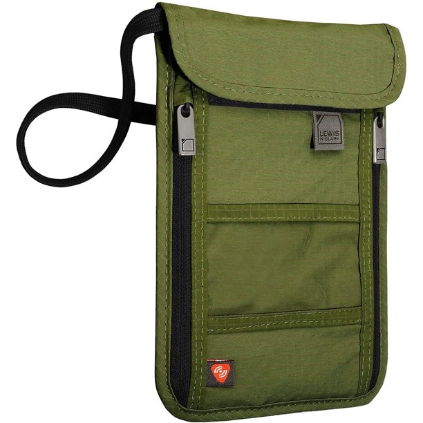 Cartera con bloqueo RFID y funda para pasaporte Lewis N. Clark