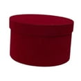 thumbnail image 2 of simhoa Christmas Gift Wrap Box Christmas Box for Valentines Day Holiday Graduations Dark Red Velvet, 2 of 8