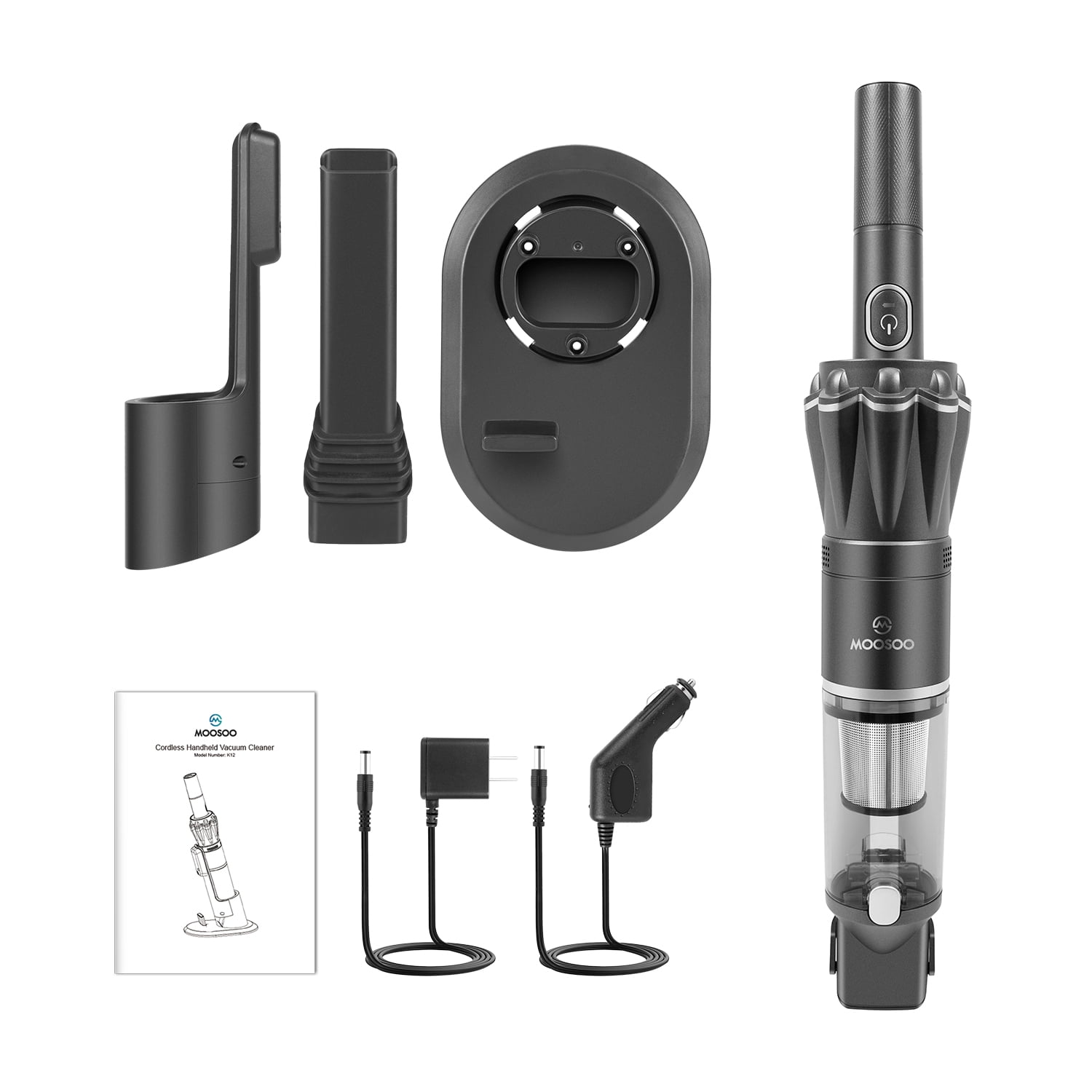 Handheld Cordless Lightweight Mini Vacuum with Car Charger and Charging Dock 